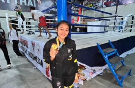 Muda Berprestasi! Alisya Gaet Juara 1 dalam Sparring Nasional Asosiasi Muaythai
