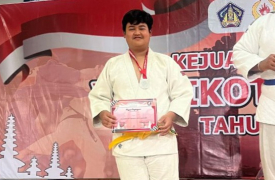 Unjuk Taring! Dewa Gede Gaet Juara 2 Judo Walikota Cup XV