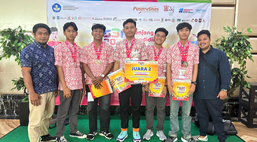 Membanggakan! Lima Siswa Suksma Raih Juara 2 FLS3N Musik Tradisional