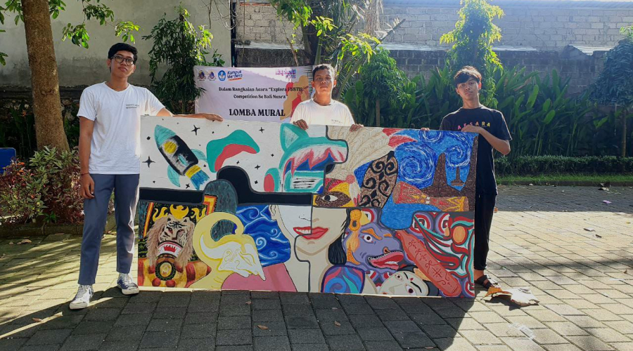 Kreativitas Tanpa Batas! 3 Siswa Suksma Raih Juara 1 Lomba Mural